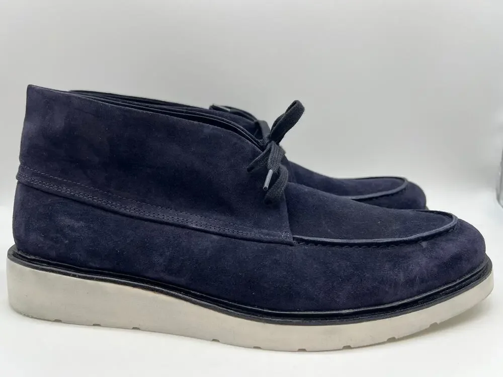 Vince Wayde Suede Chukka Boot Coastal Navy Men's Size 10.5M